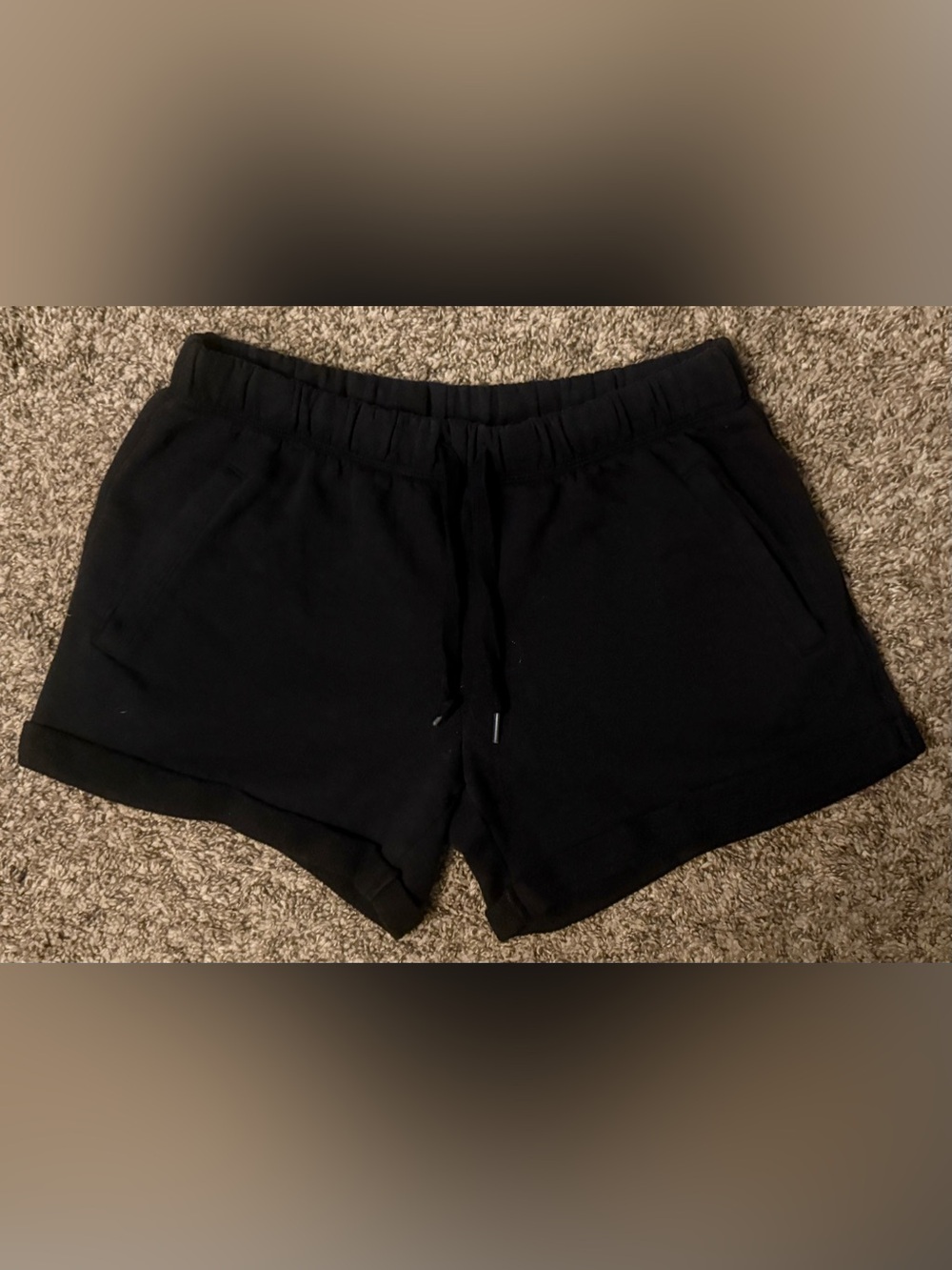 PINK Victoria's Secret CAMPUS
FLEECE Black & White Shorts